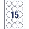 Afneembare ronde productetiketten 6225REV-10 Ø 51 mm