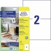 Gerecyclede universele etiketten, 10 vel LR3655-10 Inhoud: 20 Etiketten / 10 Vellen