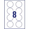 Afneembare ronde productetiketten L4852REV-25 Ø 63,5 mm