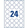 Crystal clear etiketten L7780-25 Ø 40 mm