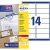 Adresetiketten L7163-40 Inhoud: 560 Etiketten / 40 Vellen