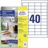 Gerecyclede universele etiketten, 10 vel LR3657-10 Inhoud: 400 Etiketten / 10 Vellen