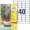 Crystal clear etiketten L7781-25 Inhoud: 1.000 Etiketten / 25 Vellen