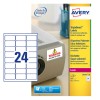 Inventaris etiketten met extra kleefkracht L6141-20 Inhoud: 480 Etiketten / 20 Vellen