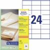 Gerecyclede universele etiketten LR3475 Inhoud: 2.400 Etiketten / 100 Vellen