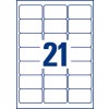 Crystal clear etiketten L7782-25 63,5 x 38,1 mm