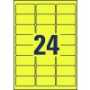 Gekleurde etiketten L6035-20 63,5 x 33,9 mm
