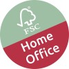 Dit is een logo met de tekst 'Home Office' en het FSC-symbool, wat staat voor duurzame bosbeheer.