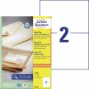 Gerecyclede universele etiketten LR3655 Inhoud: 200 Etiketten / 100 Vellen