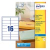Adresetiketten J8562-25 Inhoud: 400 Etiketten / 25 Vellen