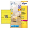 Neon Etiketten L7263Y-25 Inhoud: 350 Etiketten / 25 Vellen