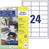 Universele etiketten, 10 vel 3658-10 Inhoud: 240 Etiketten / 10 Vellen