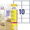 Crystal clear etiketten L7783-25 Inhoud: 250 Etiketten / 25 Vellen