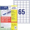 Universele etiketten 6121-65 Inhoud: 4.225 Etiketten / 65 Vellen