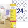 Crystal clear etiketten L7780-25 Inhoud: 600 Etiketten / 25 Vellen