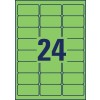 Gekleurde etiketten L6033-20 63,5 x 33,9 mm