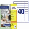 Gerecyclede universele etiketten, 10 vel LR3657-10 Inhoud: 400 Etiketten / 10 Vellen
