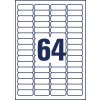 Etiketten voor hangmappen met ruiters L6021REV-25 45,7 x 16,9 mm