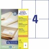 Gerecyclede universele etiketten LR3483 Inhoud: 400 Etiketten / 100 Vellen