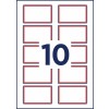 Zelfklevende naambadges L4786-20 80 x 50 mm