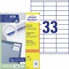 Universele etiketten 3421 Inhoud: 3.300 Etiketten / 100 Vellen