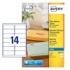Adresetiketten J8563-25 Inhoud: 350 Etiketten / 25 Vellen