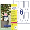 Steekkaartjes van duurzame folie T3006-10 Inhoud: 60 Kaarten / 10 Vellen