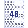 Afneembare ronde productetiketten L4850REV-25 Ø 25 mm