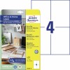 Gerecyclede universele etiketten, 10 vel LR3483-10 Inhoud: 40 Etiketten / 10 Vellen