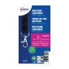 10 gerecyclede Lanyards van 100% gerecylced kunststof, zwart 4842N Inhoud: 10 Lanyards