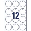 Hangkaartjes van stevige folie T3004-10 Ø 60 mm