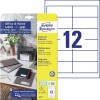 Universele etiketten, 10 vel 6123 Inhoud: 120 Etiketten / 10 Vellen