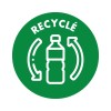 10 gerecyclede Lanyards van 100% gerecylced kunststof, geel 4842Y 15 x 440 mm