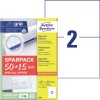 Universele etiketten 6604 Inhoud: 130 Etiketten / 65 Vellen