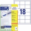 Universele etiketten 6171 Inhoud: 540 Etiketten / 30 Vellen
