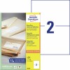 Gerecyclede universele etiketten LR3655 Inhoud: 200 Etiketten / 100 Vellen