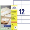 Gerecyclede universele etiketten LR3424 Inhoud: 1.200 Etiketten / 100 Vellen