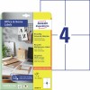 Gerecyclede universele etiketten, 10 vel LR3483-10 Inhoud: 40 Etiketten / 10 Vellen