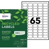 Gerecyclede mini-adresetiketten LR7651-100 Inhoud: 6.500 Etiketten / 100 Vellen