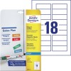 Magneetetiketten J8871-5 Inhoud: 90 Etiketten / 5 Vellen