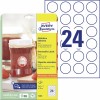 Afneembare ronde productetiketten 5080 Inhoud: 240 Etiketten / 10 Vellen