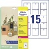 Hangkaartjes van stevige folie T3003-10 Inhoud: 150 Kaarten / 10 Vellen