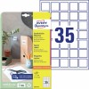 Vierkante productetiketten 6251-10 Inhoud: 350 Etiketten / 10 Vellen