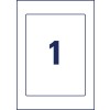 Voorbedrukte positioneeretiketten 8003-5 220 x 160 mm