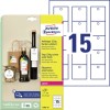 Hangkaartjes van ultra-wit karton T2003-10 Inhoud: 150 Kaarten / 10 Vellen