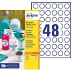 Afneembare ronde productetiketten L4850REV-25 Inhoud: 1.200 Etiketten / 25 Vellen