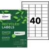 Gerecyclede mini-adresetiketten LR7654-100 Inhoud: 4.000 Etiketten / 100 Vellen