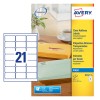 Adresetiketten J8560-25 Inhoud: 525 Etiketten / 25 Vellen