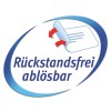Dit is een afbeelding van een logo met de woorden 'Rückstandsfrei ablösbar', wat betekent dat het zonder resten kan worden verwijderd.