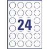 Afneembare ronde productetiketten L4851REV-25 Ø 37 mm